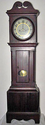 Pine and cherry Chippendale dwarf clock, circa 1790-1815